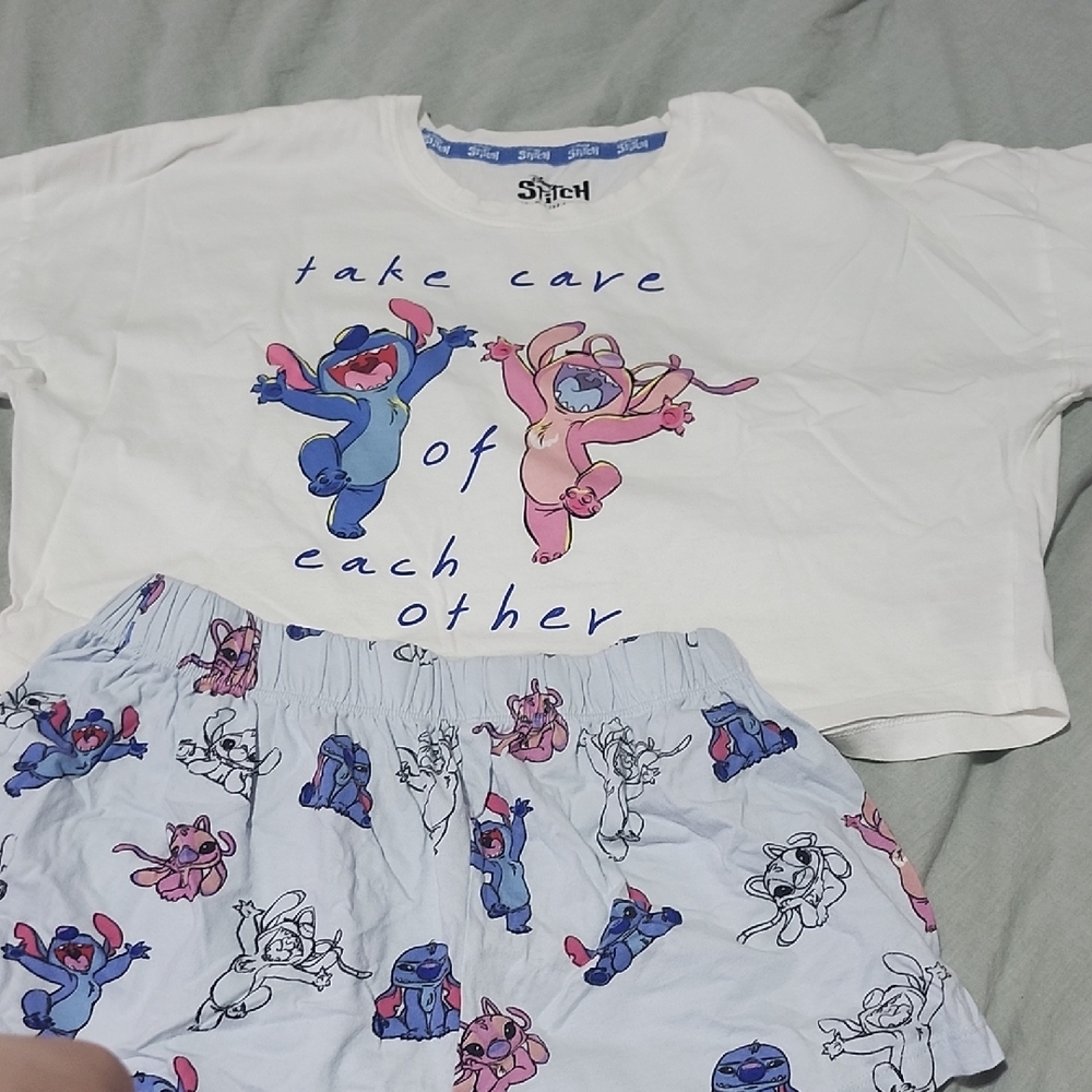 Kids Pajamas Set - White and Blue
